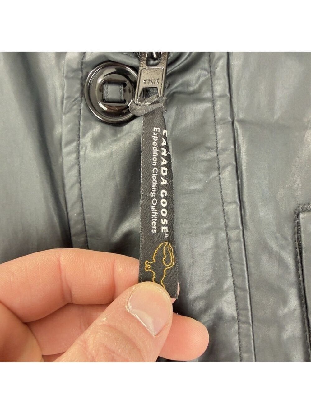 Vintage Canada Goose Women's Sz S Down Black Parka Jacket 3425JL Made In Canada - Picture 11 of 15